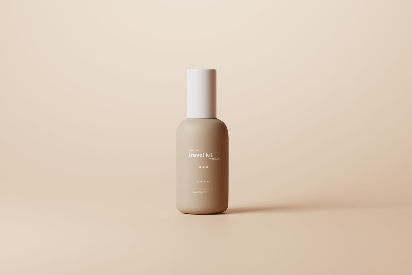 Travel-Size Small Cosmetic Bottle Mockups