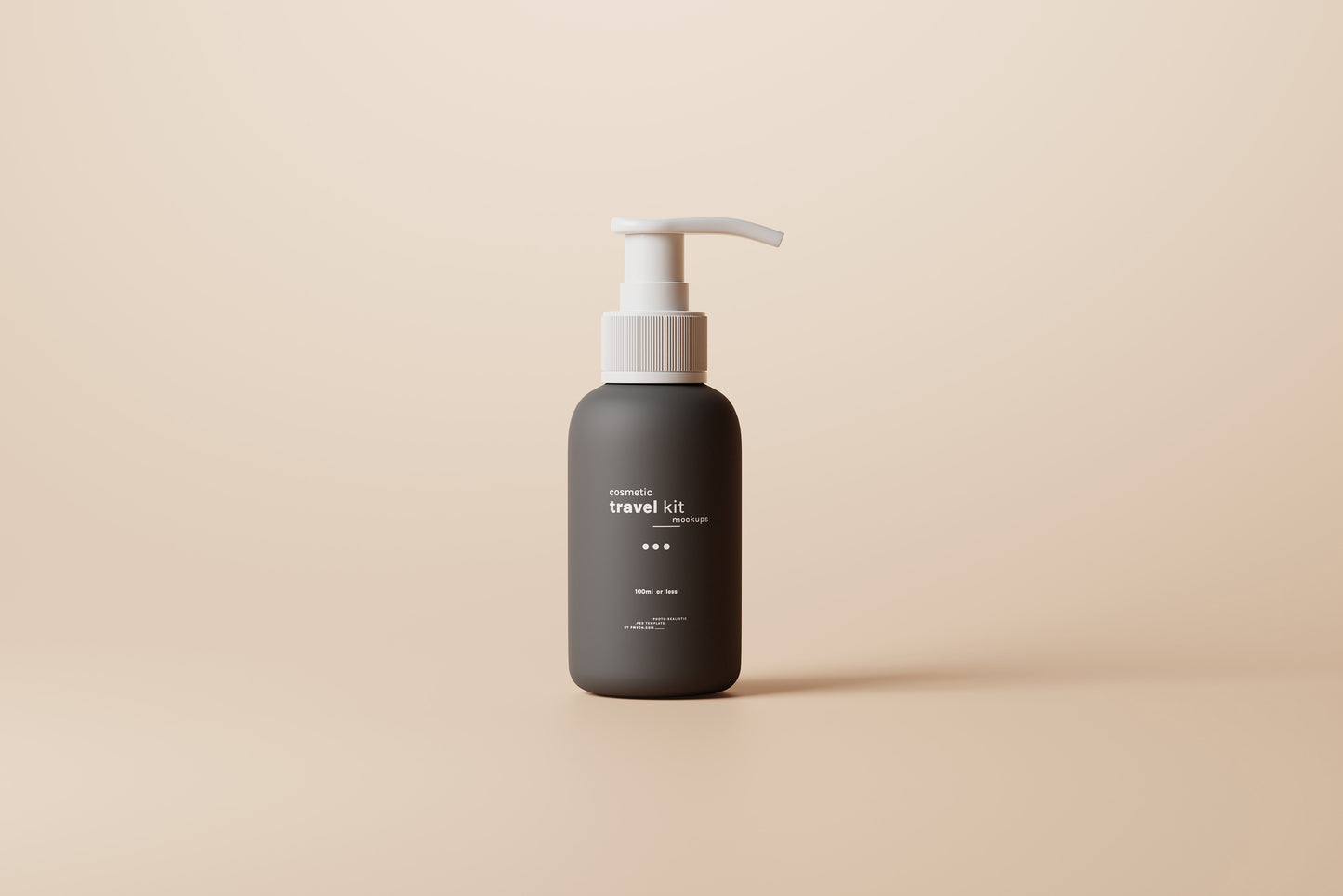 Travel-Size Small Pump Bottle Mockups