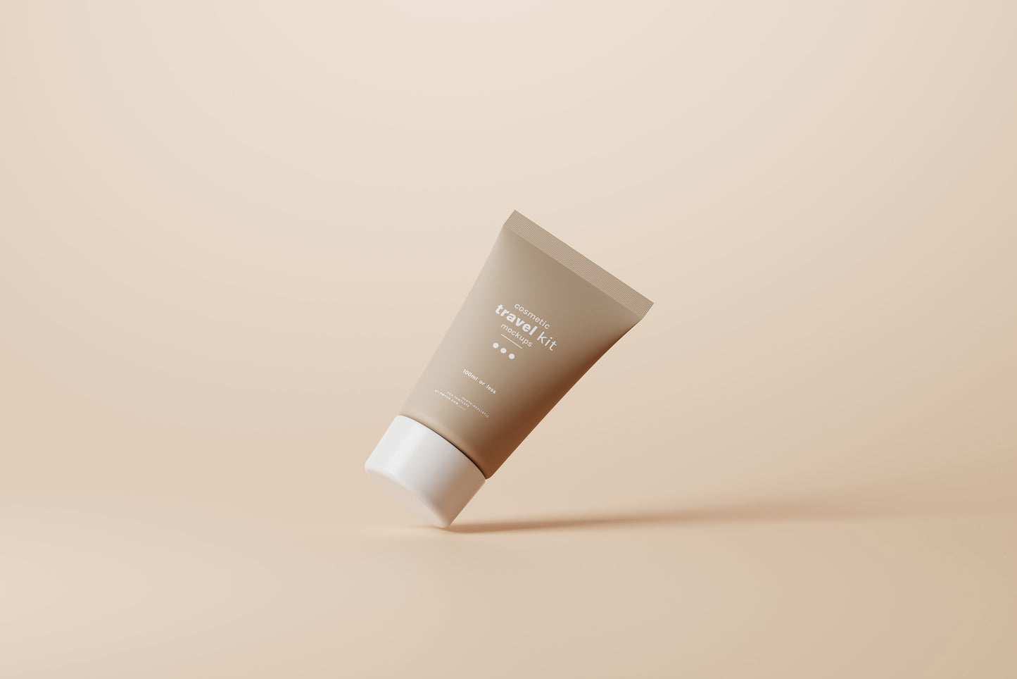 Travel-Size Small Cream Tube Mockups