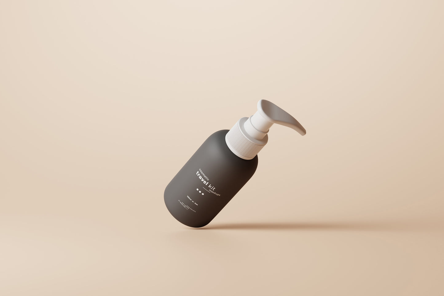 Travel-Size Small Pump Bottle Mockups