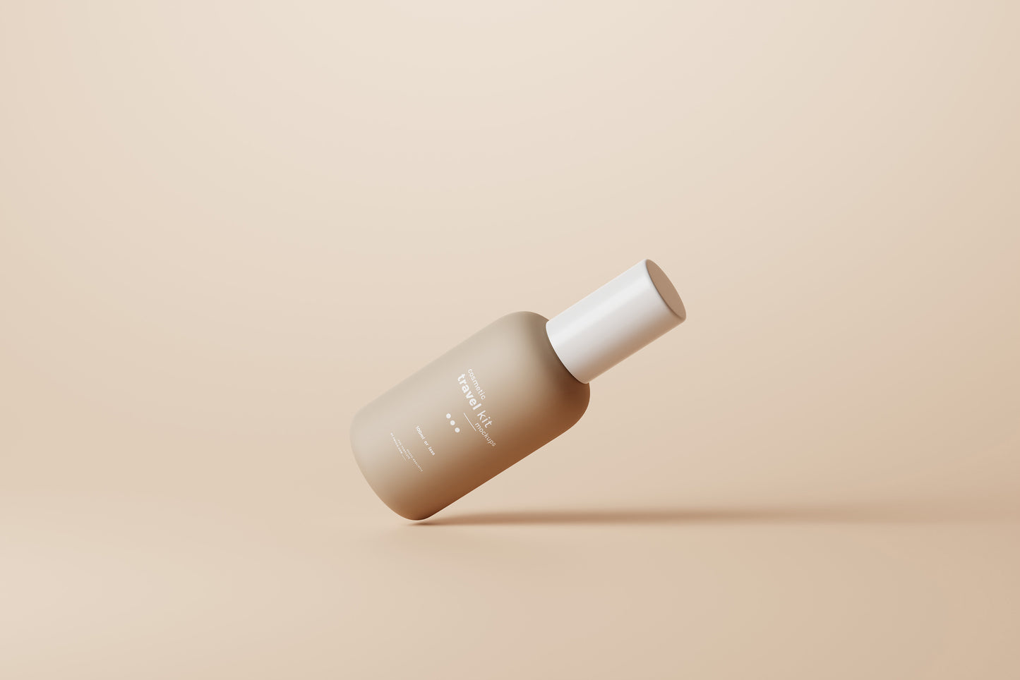 Travel-Size Small Cosmetic Bottle Mockups