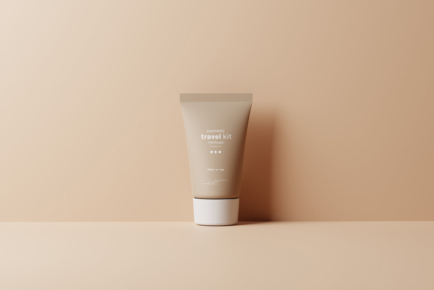 Travel-Size Small Cream Tube Mockups