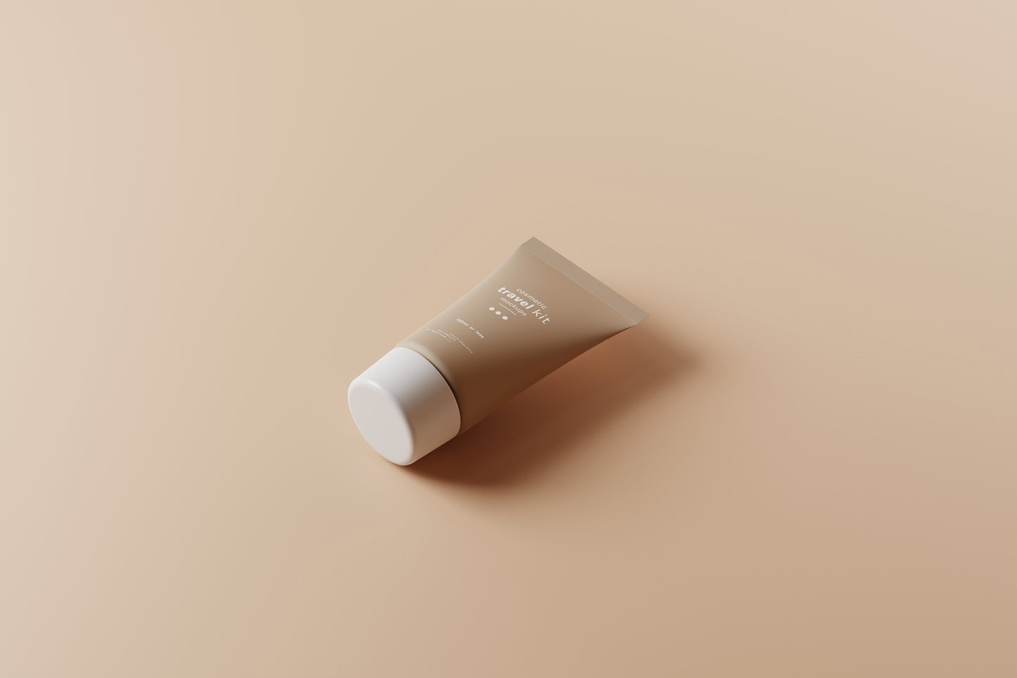 Travel-Size Small Cream Tube Mockups