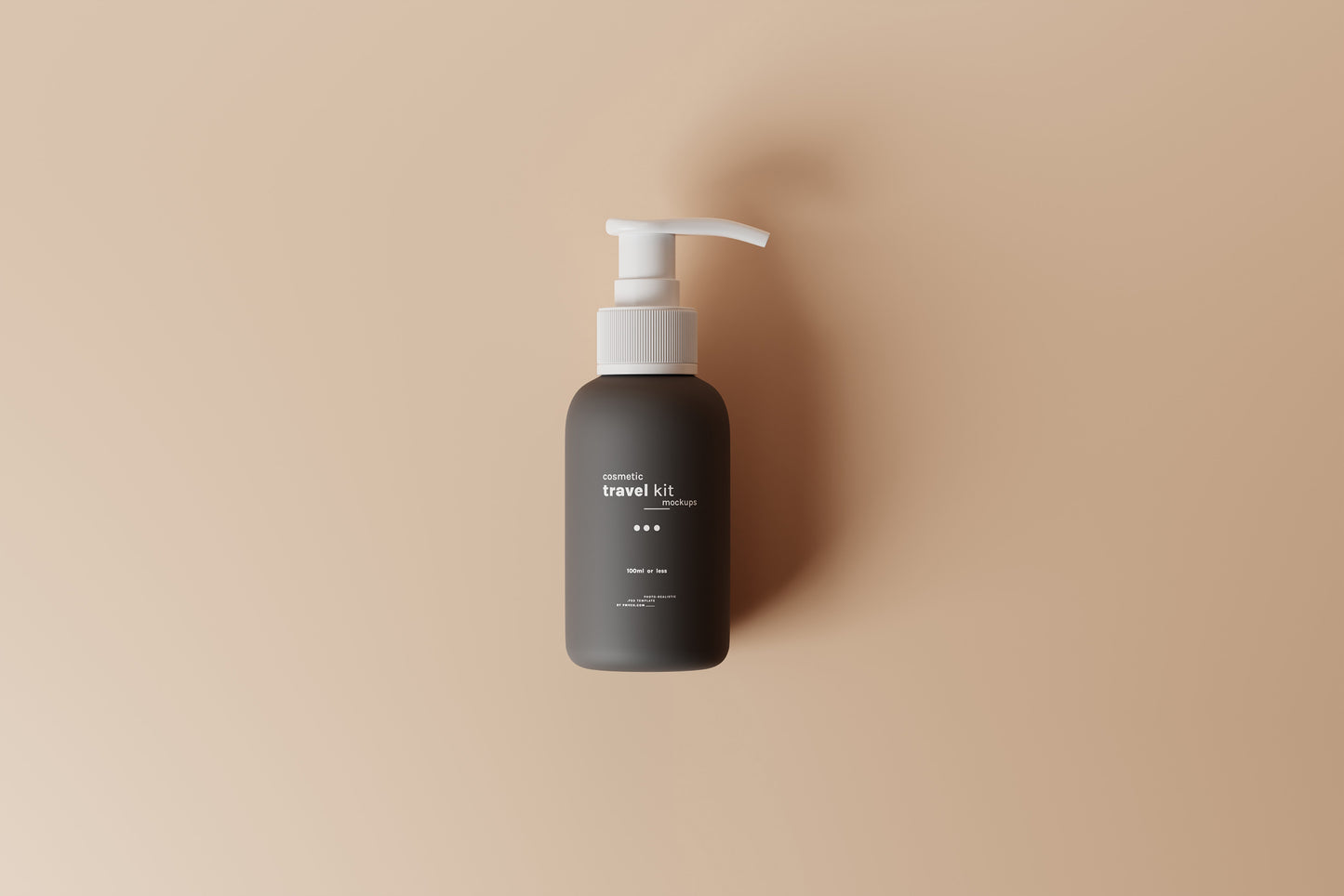 Travel-Size Small Pump Bottle Mockups