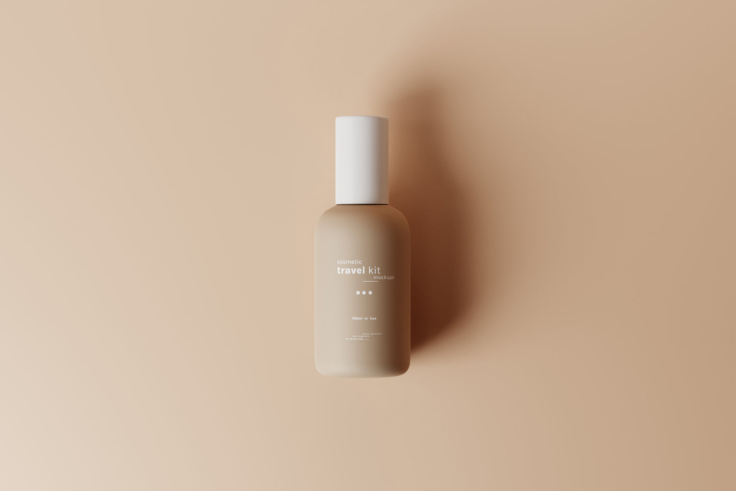 Travel-Size Small Cosmetic Bottle Mockups