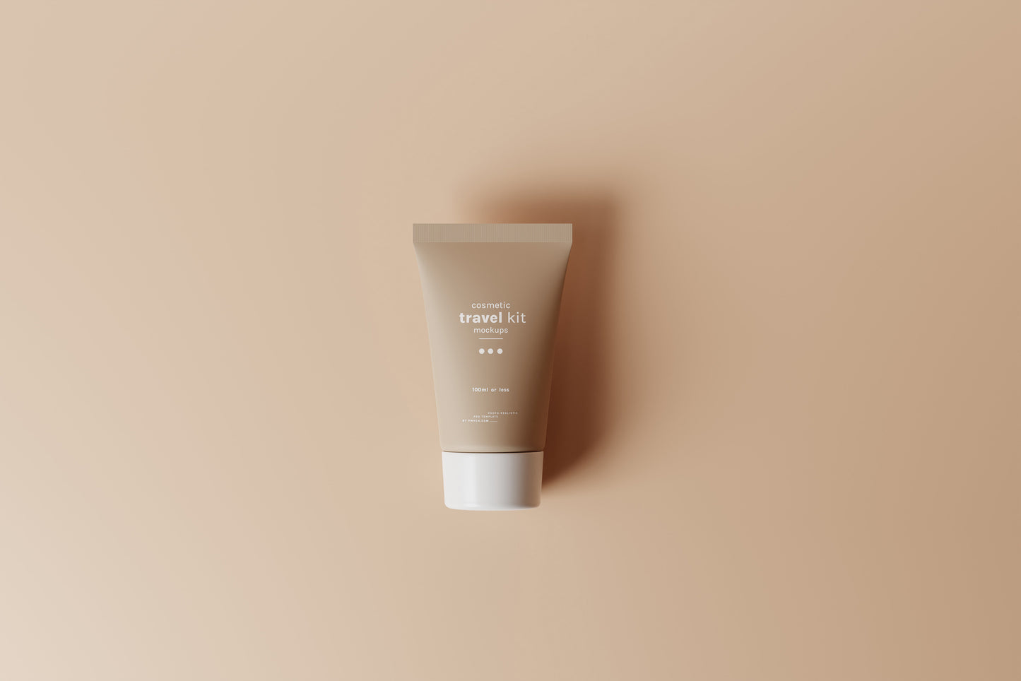 Travel-Size Small Cream Tube Mockups