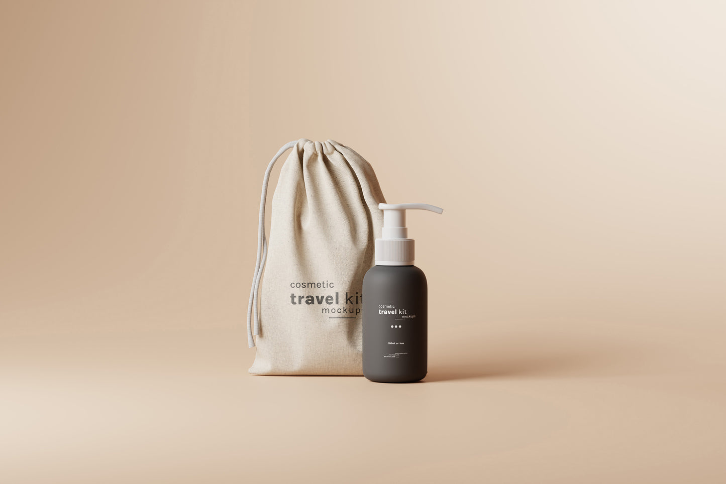 Cosmetic Travel Kit Mockups