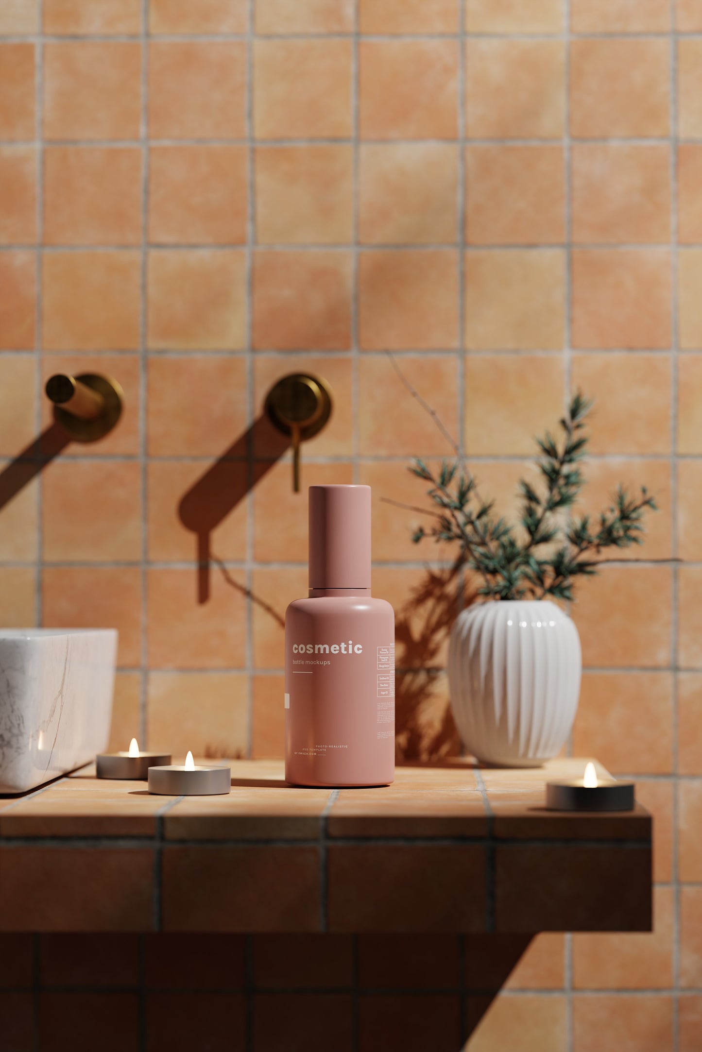 Cosmetic Bottle Mockup Set