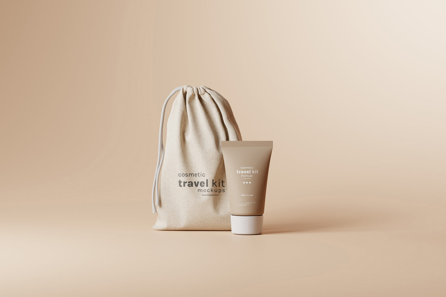 Cosmetic Travel Kit Mockups