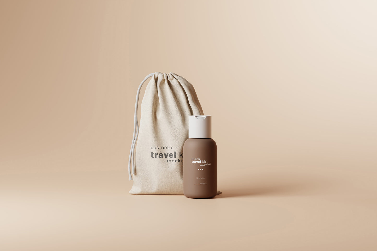 Cosmetic Travel Kit Mockups