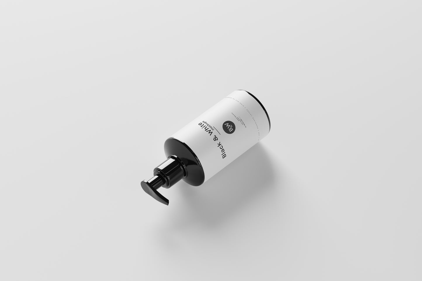 Black & White Mockups - Pump Bottles