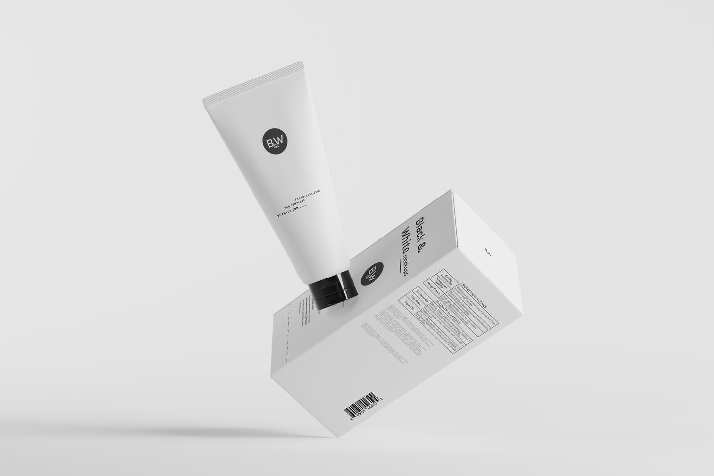 Black & White Mockups - Pump Bottles