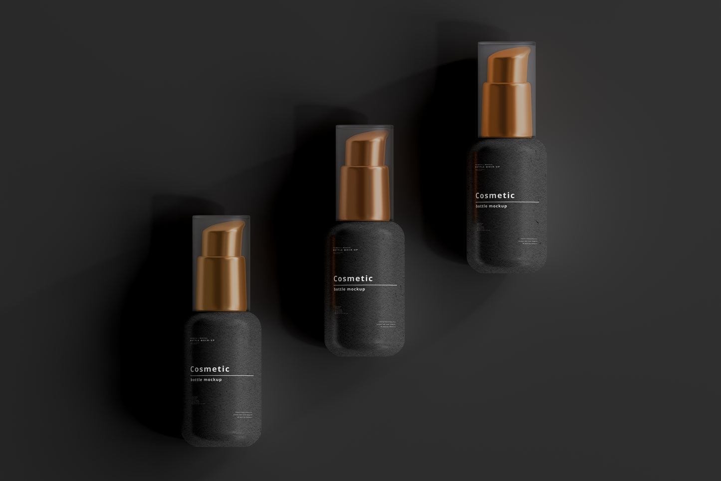 Dark Cosmetic Branding Mockup Bundle