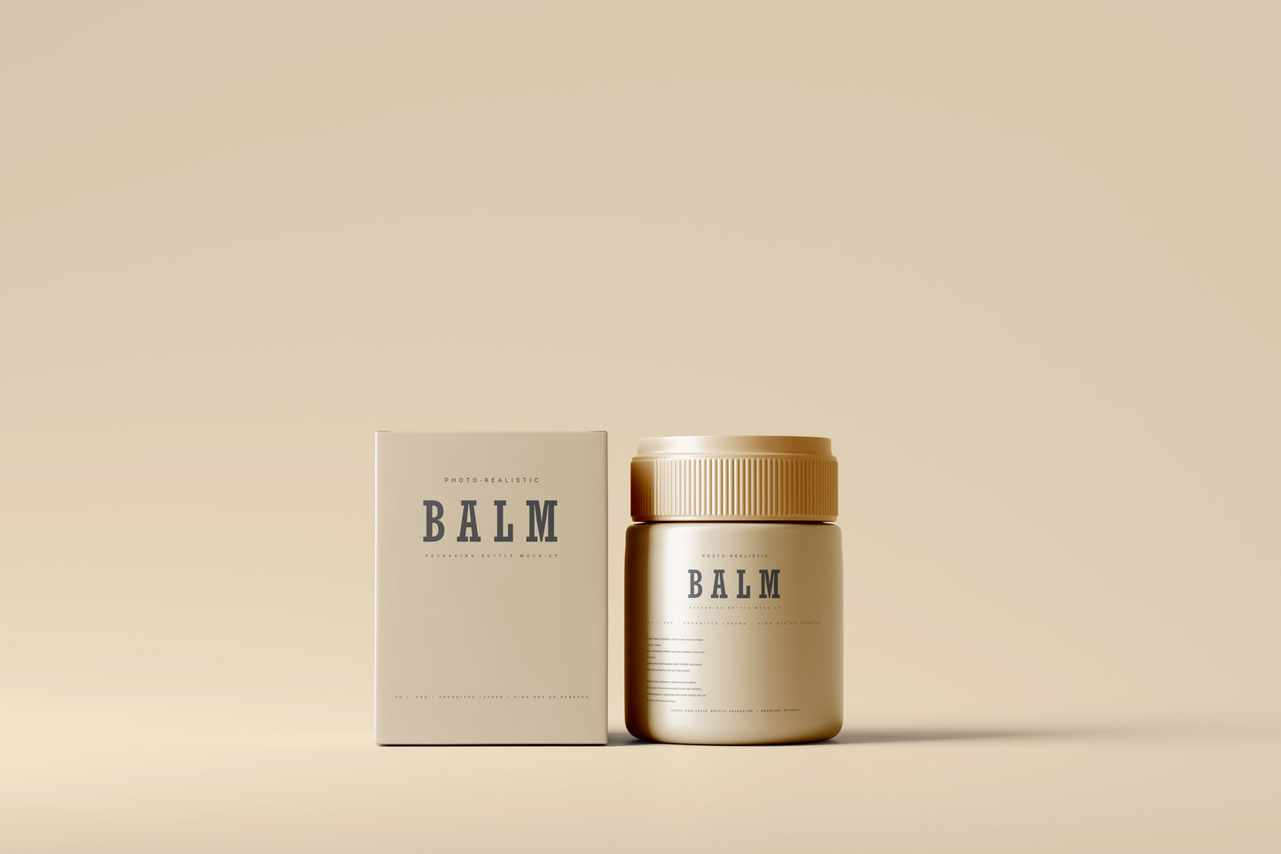 Ointment Balm Bottle Mockup