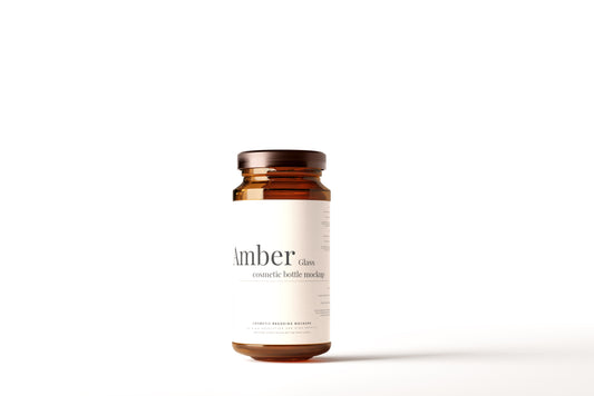 Amber Glass Jar Mockups