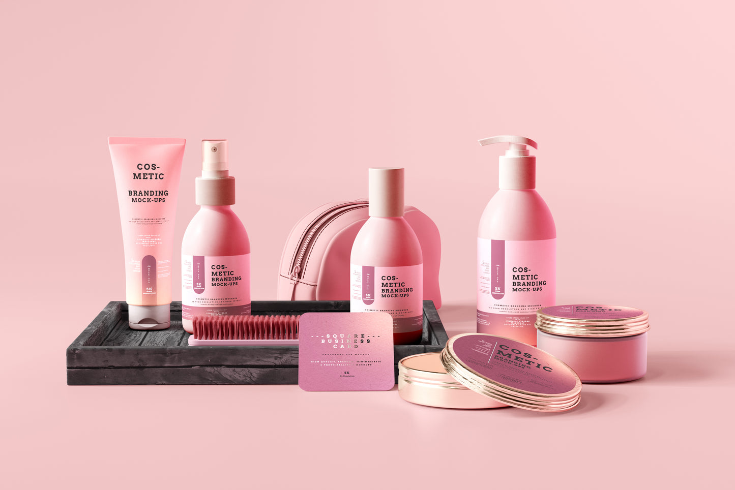 101 Cosmetic Branding Mockup Scenes