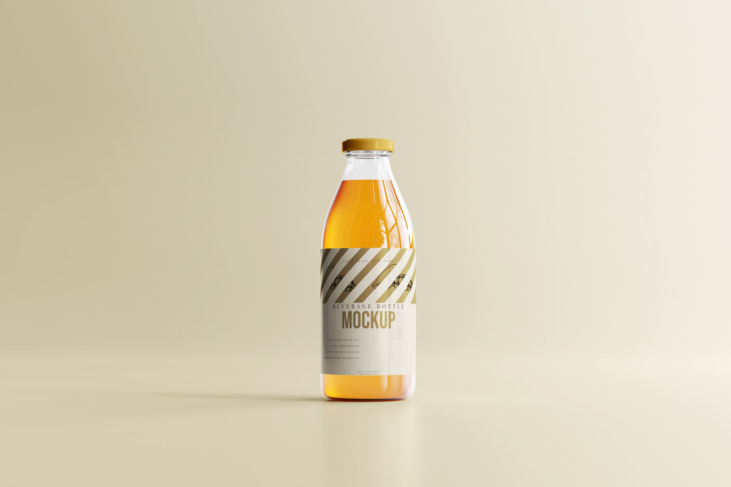 Soft Drink Glass Beverage Bottle Mockups