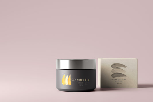 Dark Color Plastic Jar Mockup
