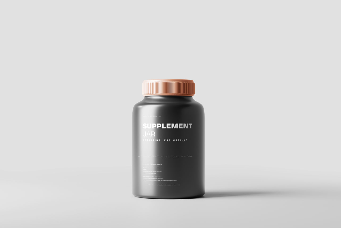 Supplement Jar Mockup
