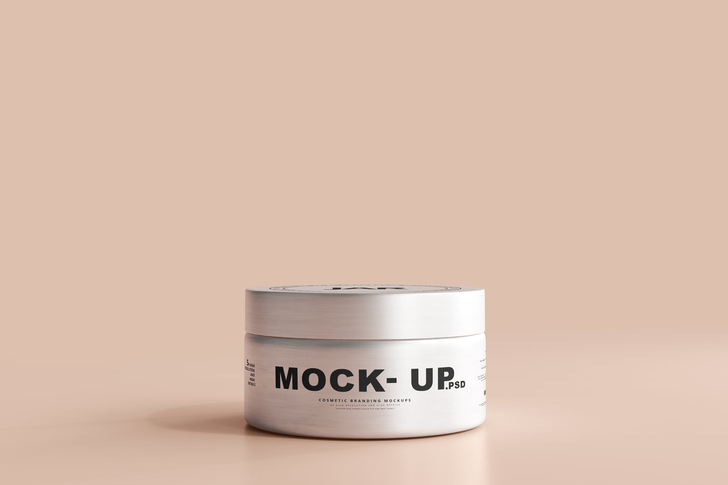 Aluminum Cosmetic Jar Mockup