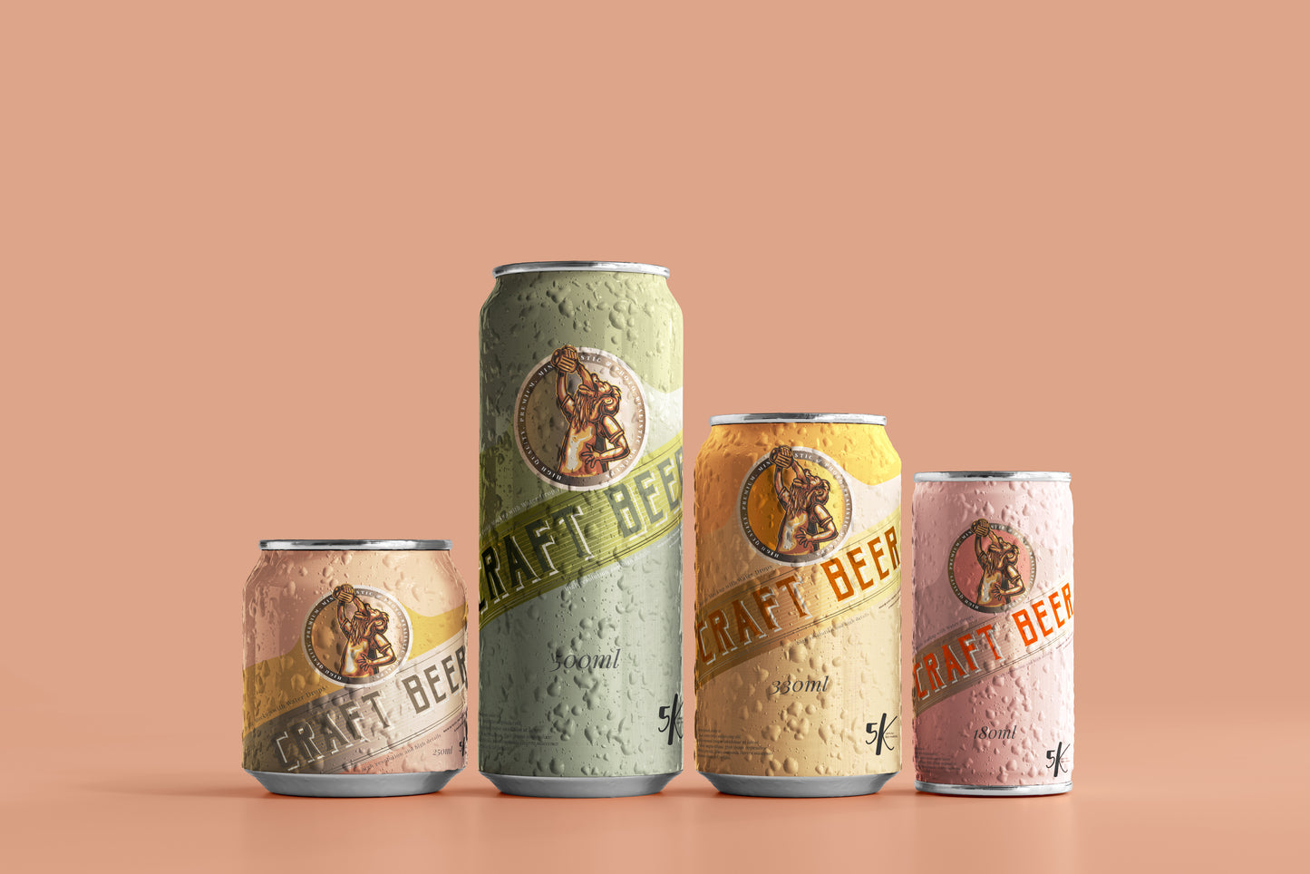 Beer or Soda Can Mockup Scene