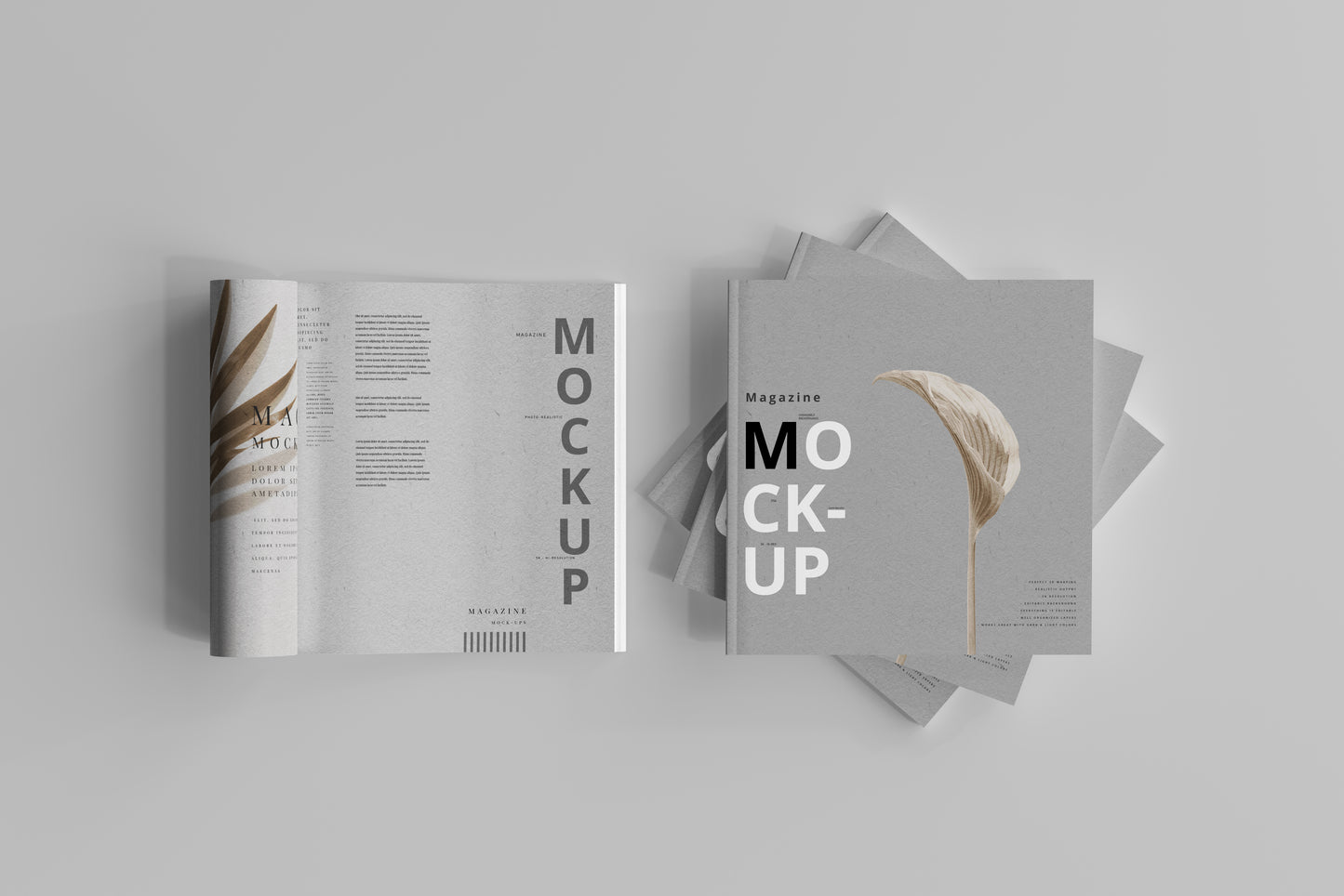 Square Magazine Mockups