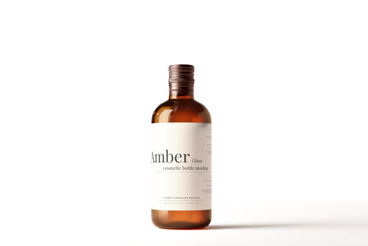 Amber Glass Bottle Mockups