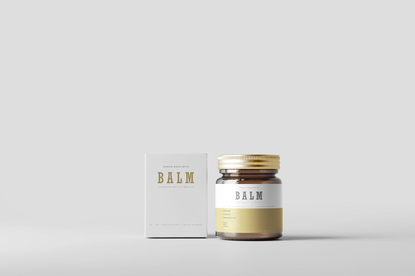 Ointment Balm Bottle Mockup