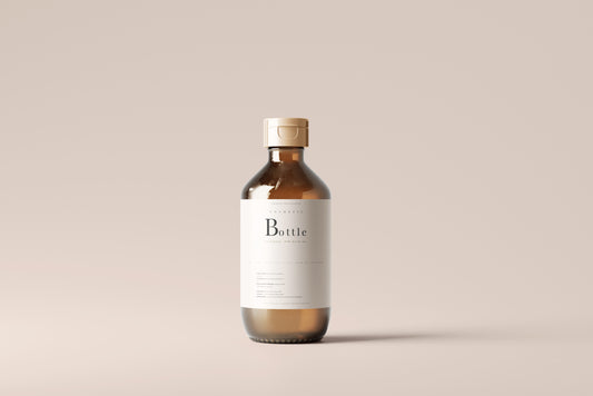 Amber Bottle Mockup