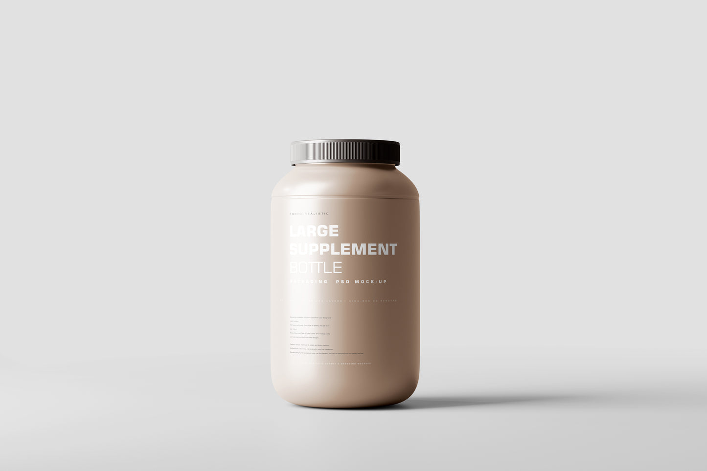 Supplement Jar Mockup