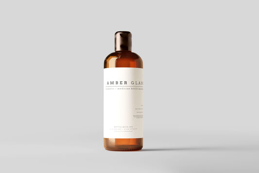 Amber Glass Bottle Mockups