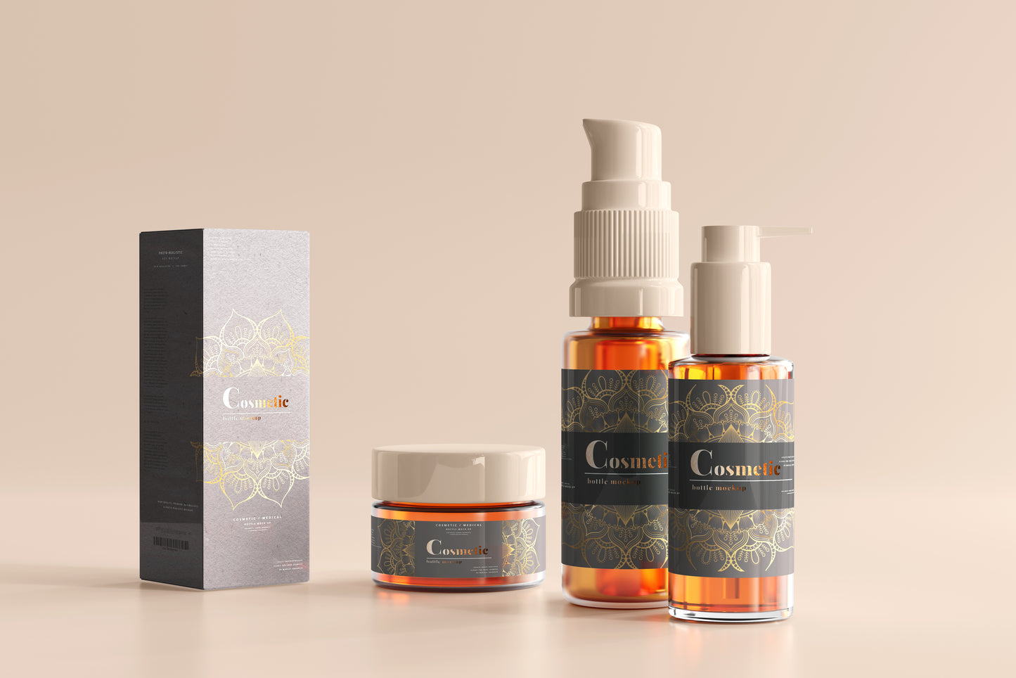 Cosmetic Branding Mockup Scenes