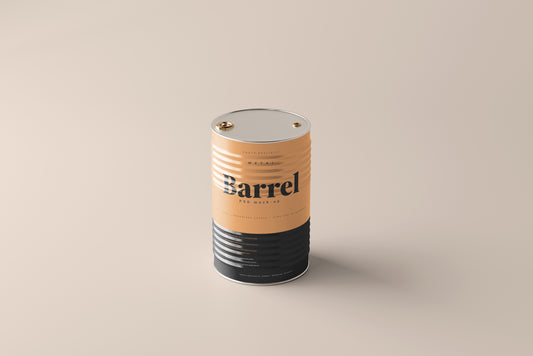 Drum Barrel Mockup