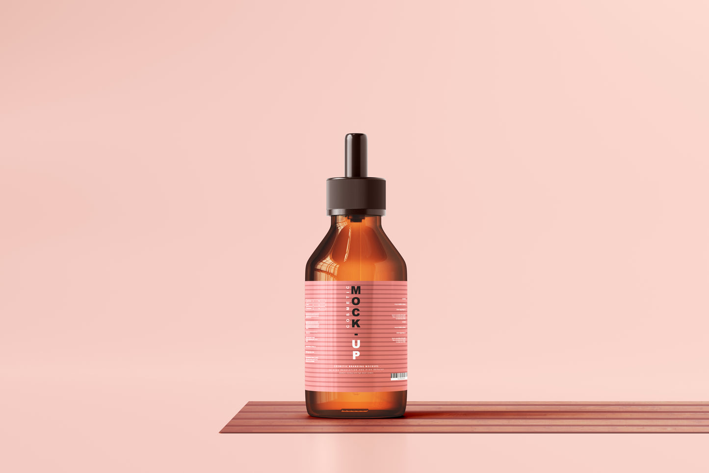 Amber Glass Dropper Bottle Mockups