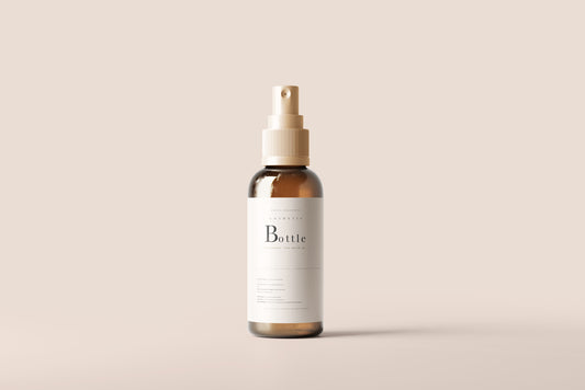Amber Bottle Mockup