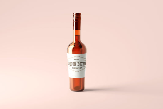 Round Hard Liquor Bottle Mockups