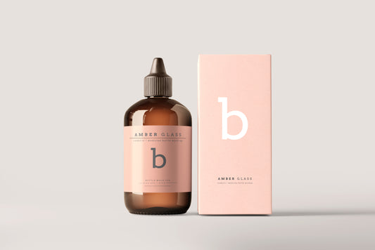 Amber Glass Bottle Mockups