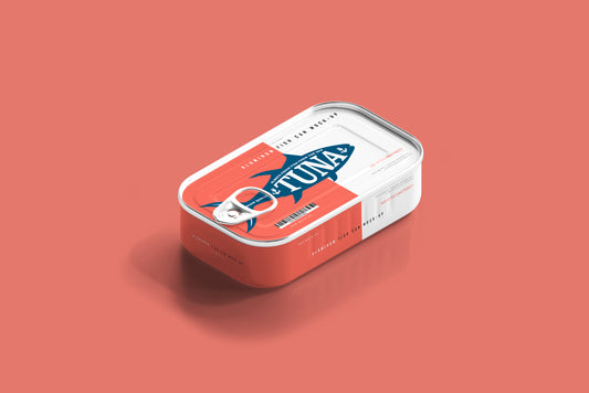 Aluminum Fish Can Mockup