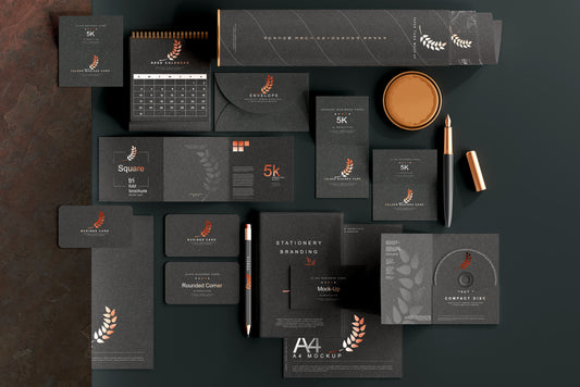 Stationery Branding Mockup Scenes