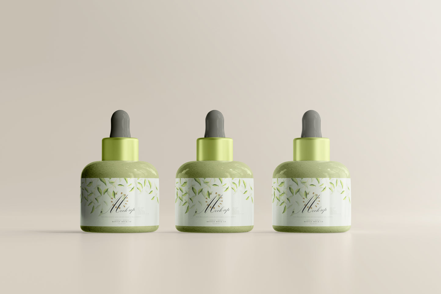 Plastic Dropper Bottle Mockup