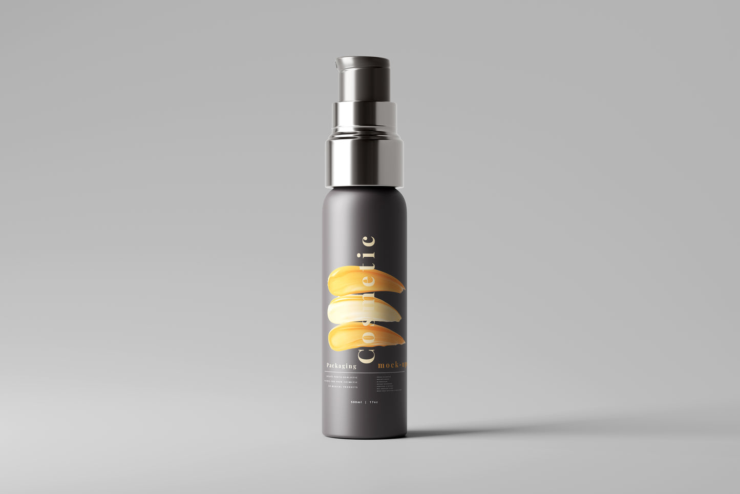 Dark Color Plastic Spray Bottle Mockup