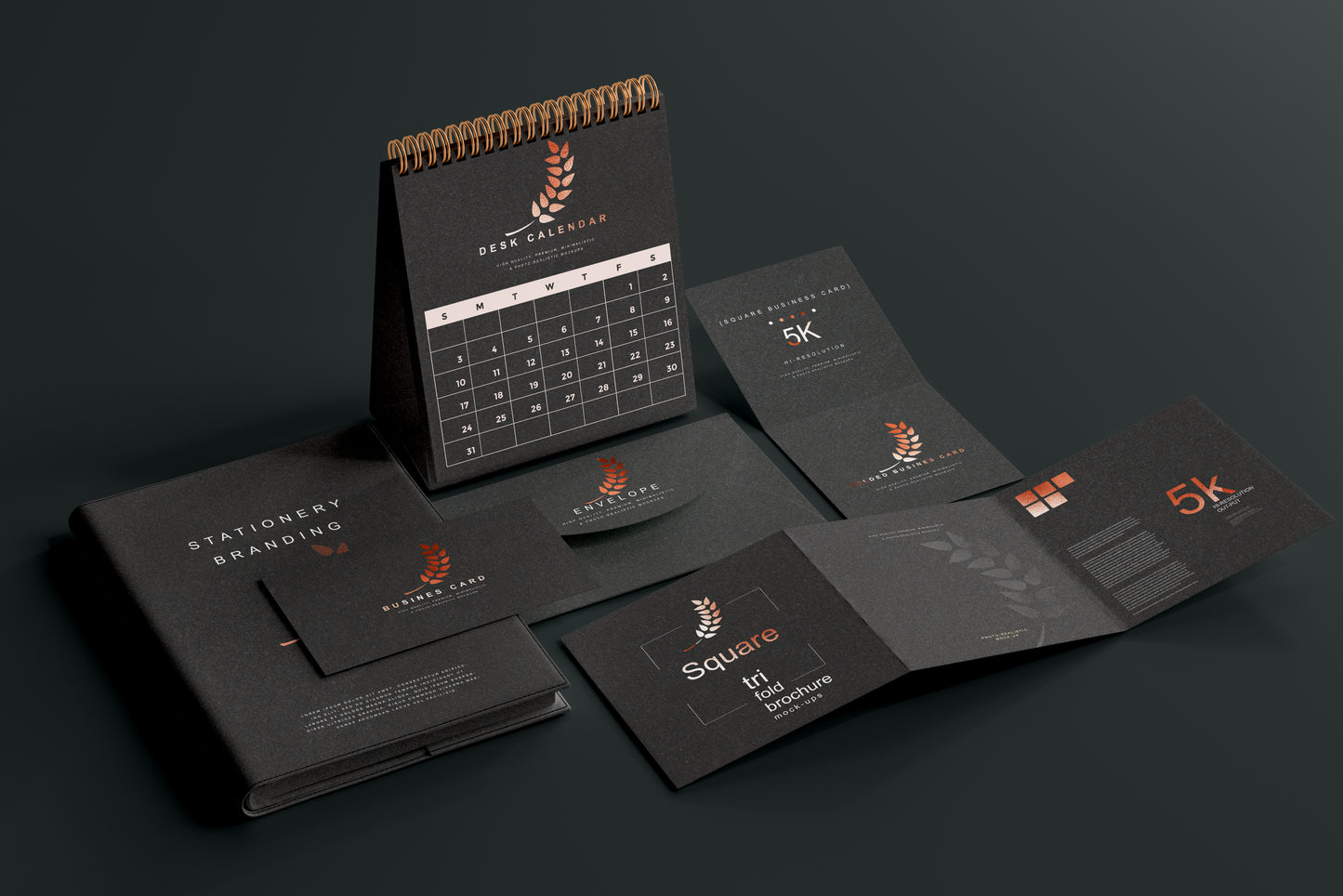 Desk Calendar Mockup