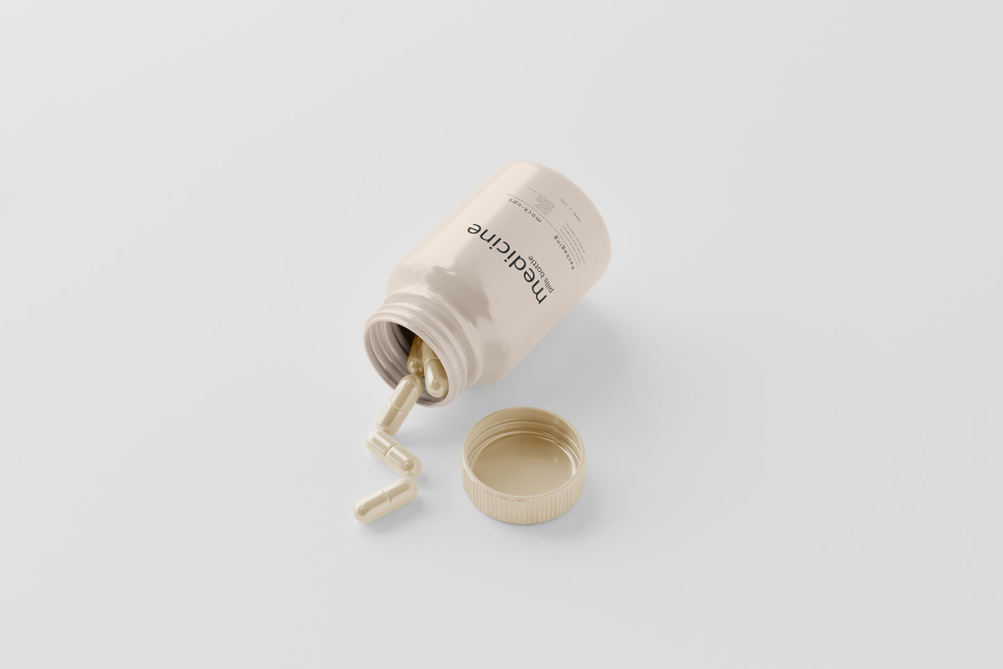 Capsules Bottle Mockups
