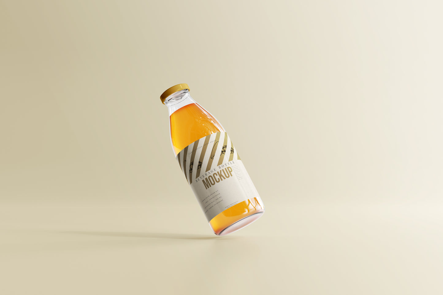 Soft Drink Glass Beverage Bottle Mockups