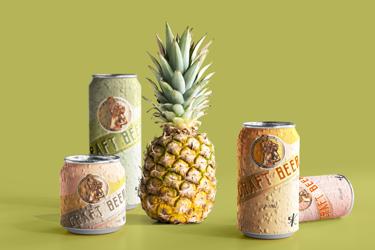Beer or Soda Can Mockup Scene