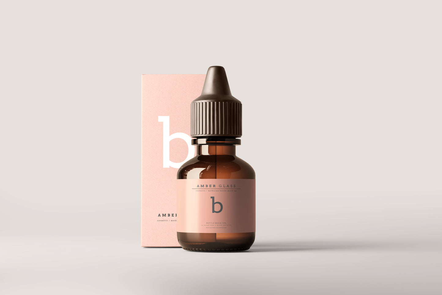 Amber Glass Bottle Mockups