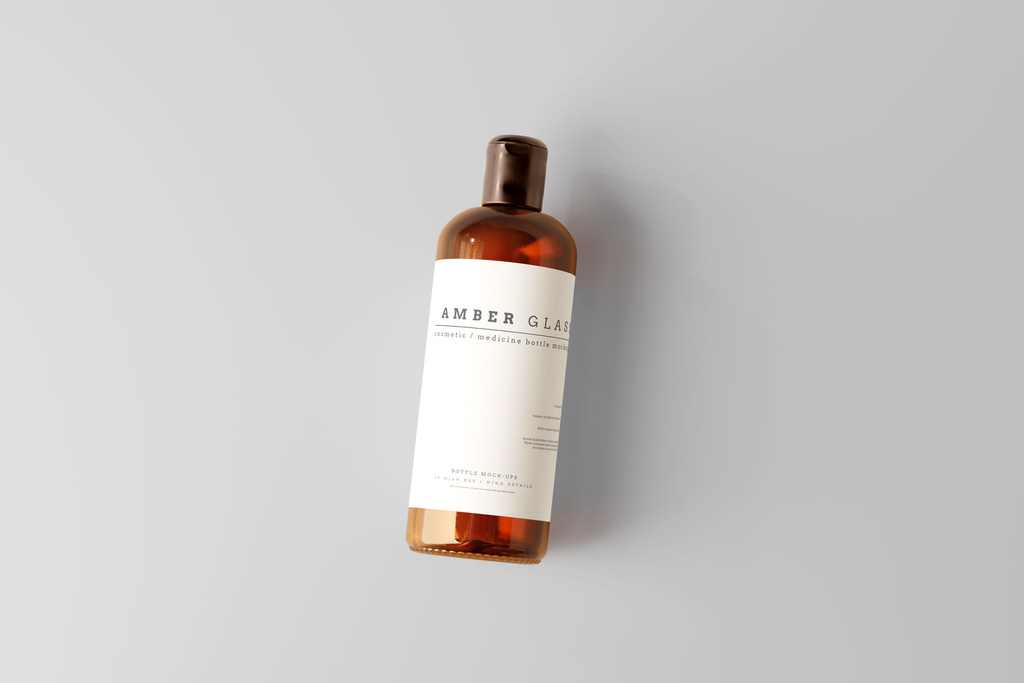Amber Glass Bottle Mockups