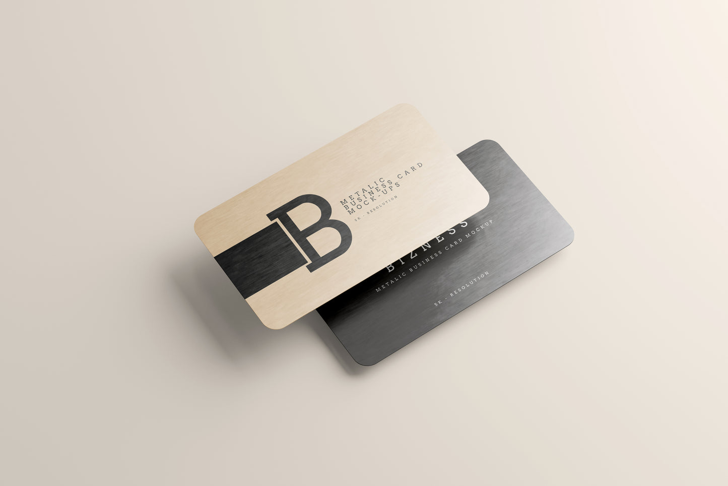 Metal Business Card Mockups