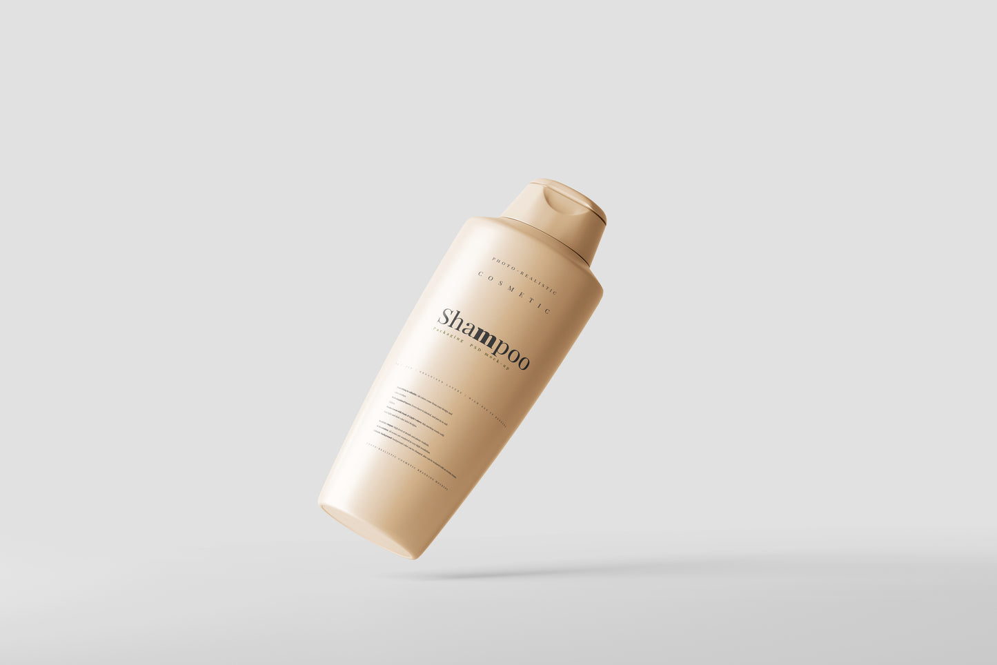 Plastic Shampoo Bottle Mockup