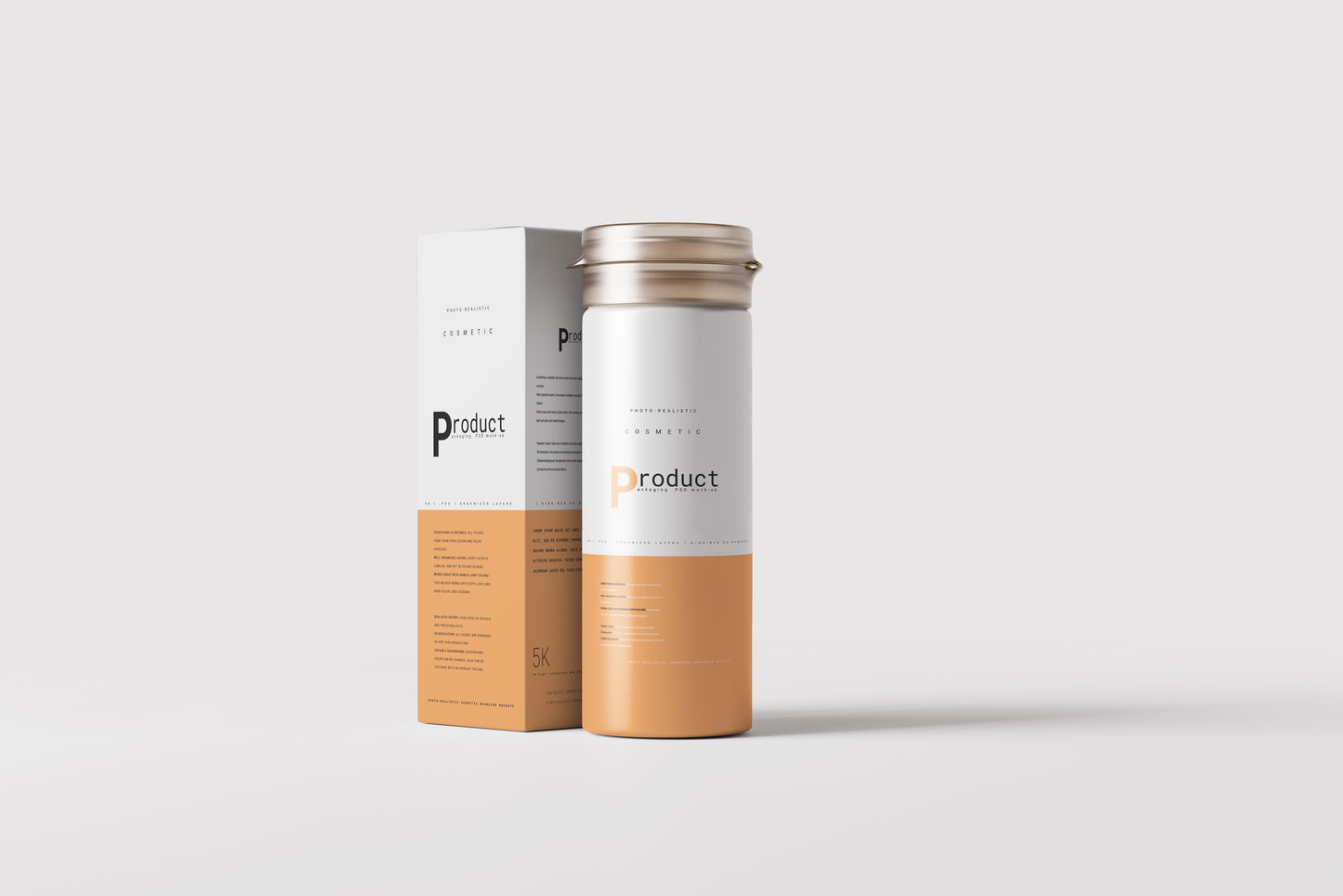 Round Soft Tube Mockup